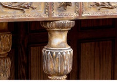 Extraordinary & Massive Gilt Italian Neoclassical Style Console W/ Marble Top