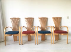 Extraordinary Memphis Style TOTEM Chairs by Torstein Nilsen for Westnofa, 1980s