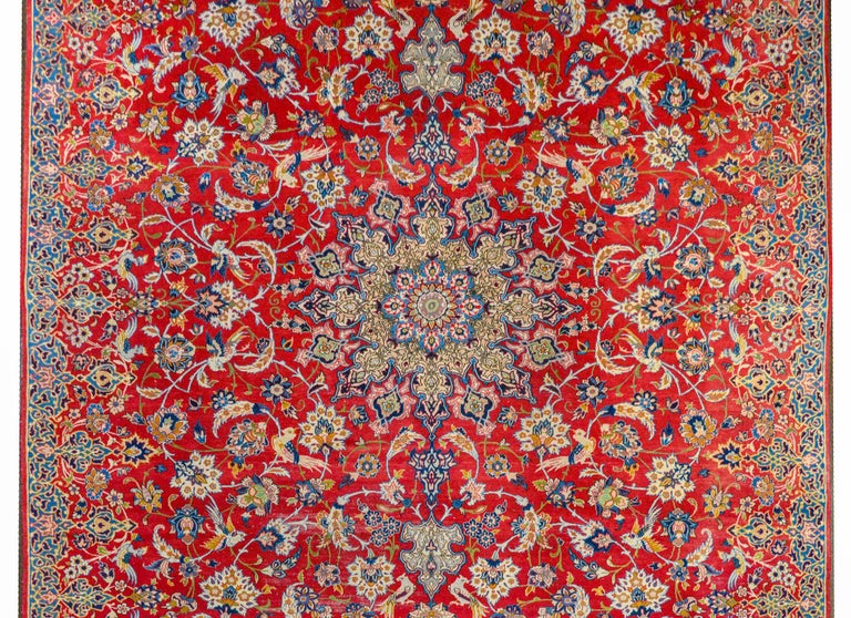 Extraordinary Mid-20th Century Isfahan Rug For Sale at 1stDibs