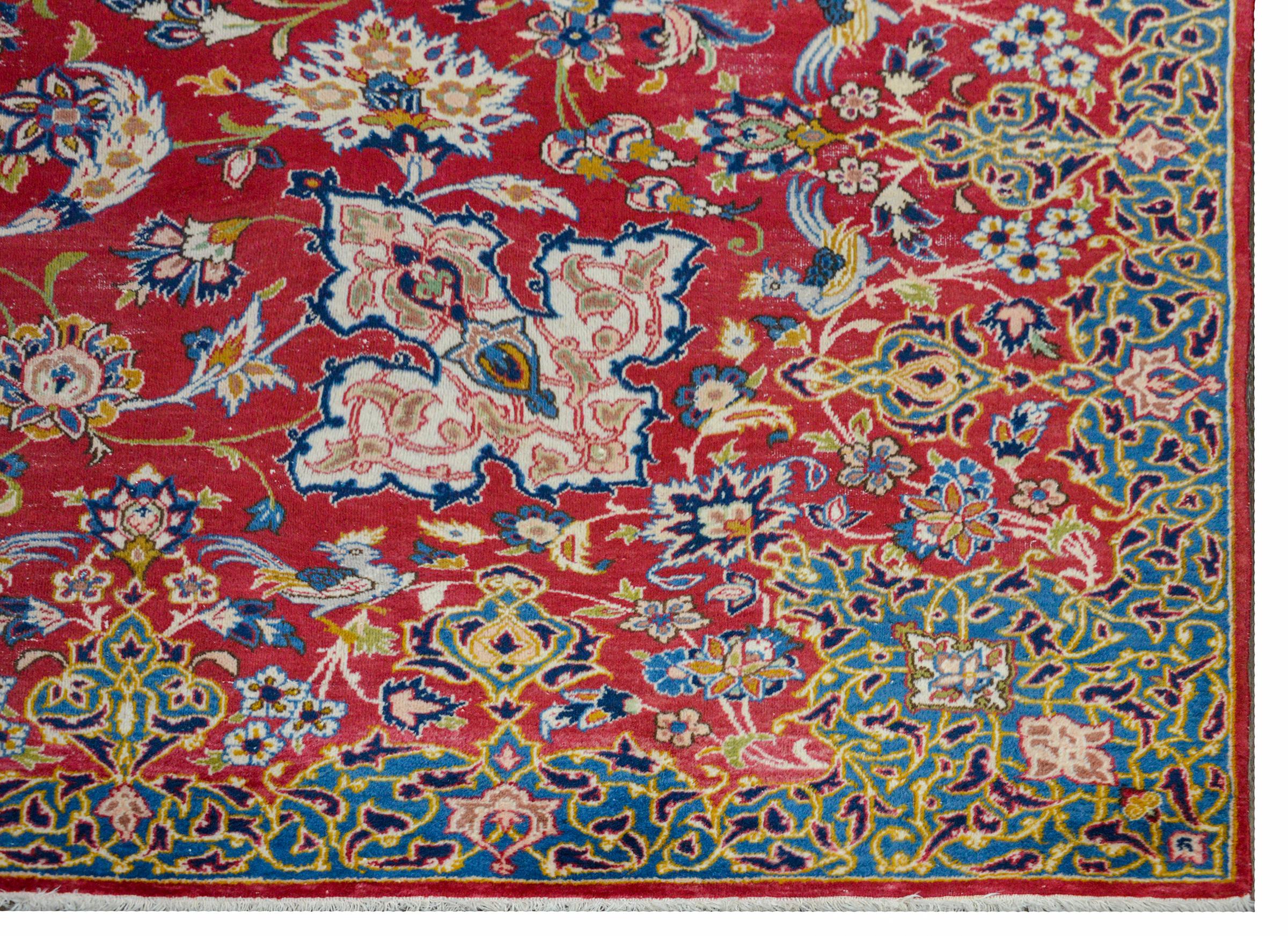 Außergewöhnlicher Isfahan-Teppich aus der Mitte des 20. im Angebot 1