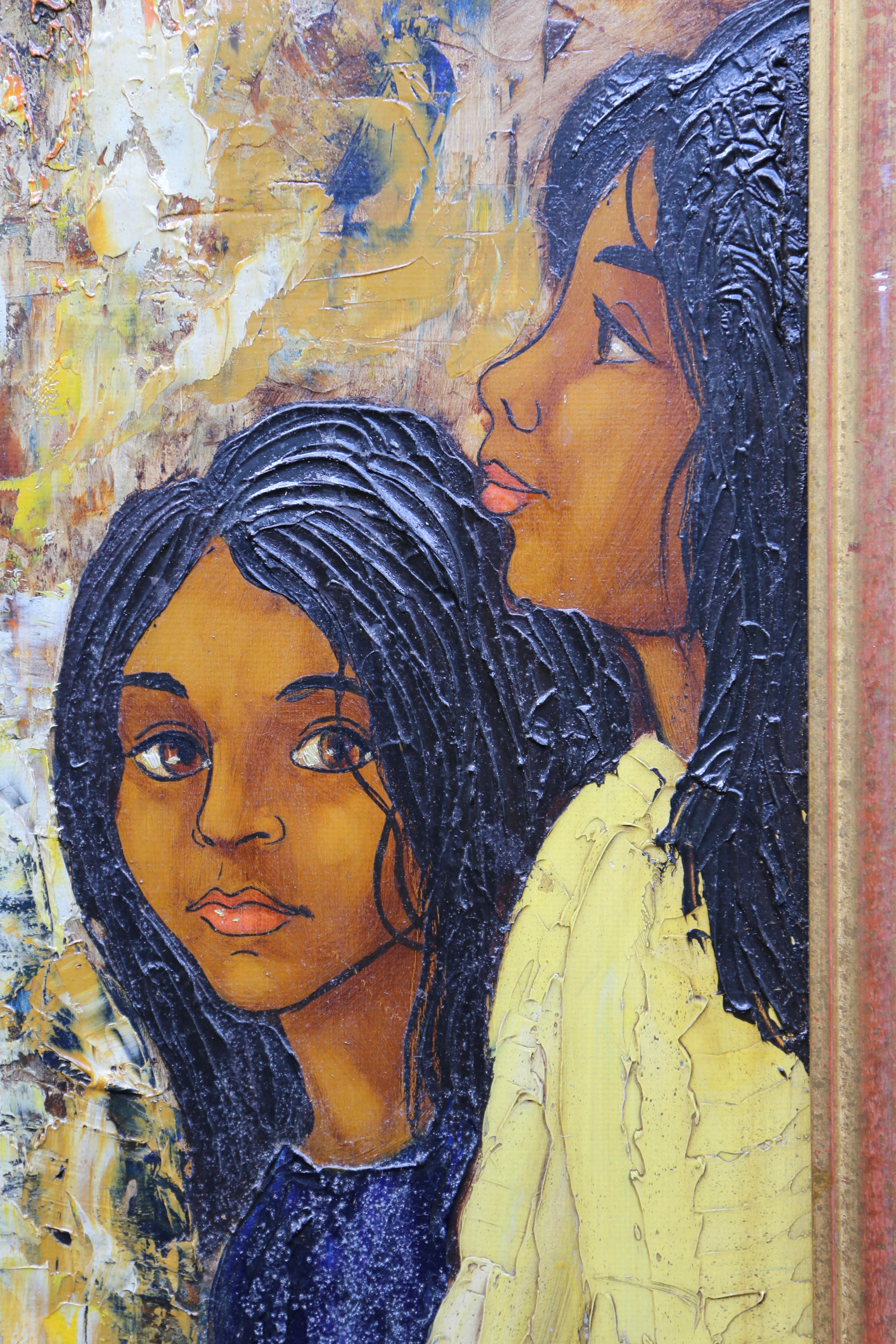 Extraordinaria pintura de mediados del siglo XX sobre tablero duro en Bueno estado para la venta en Antwerp, BE