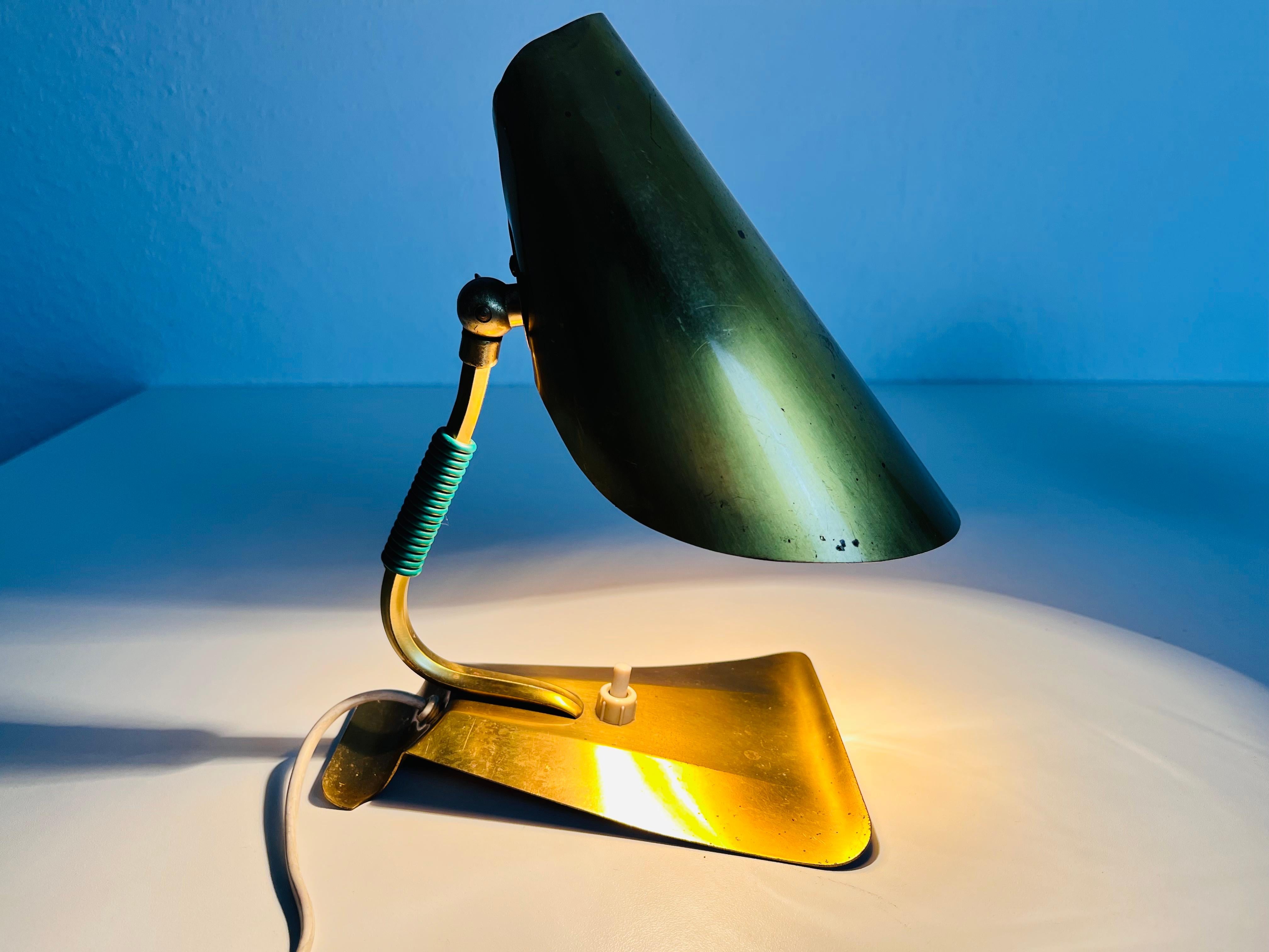Extraordinary Mid-Century Modern Stilnovo Brass Table Lamps, Pair, 1960s For Sale 10