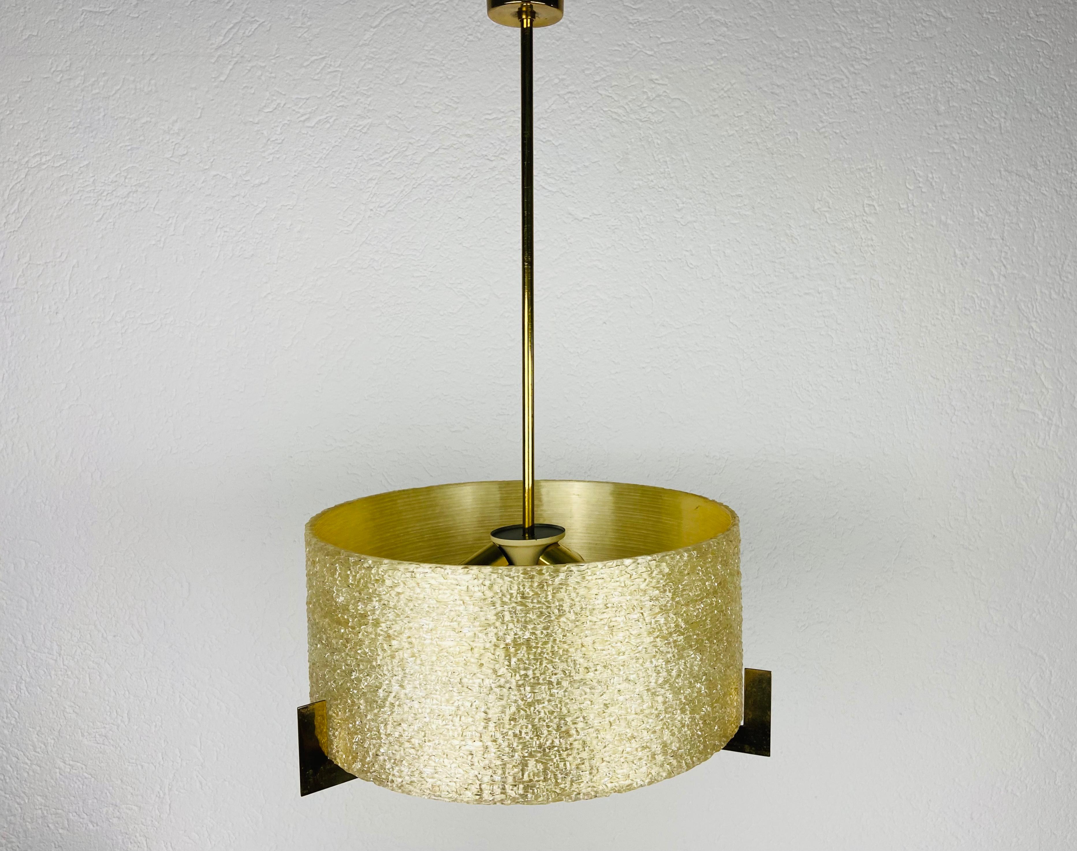 Extraordinary Midcentury Brass Chandelier by Kaiser, Germany, 1960s For Sale 5