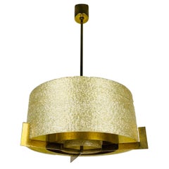 Extraordinary Midcentury Brass Chandelier by Kaiser, Germany, 1960s