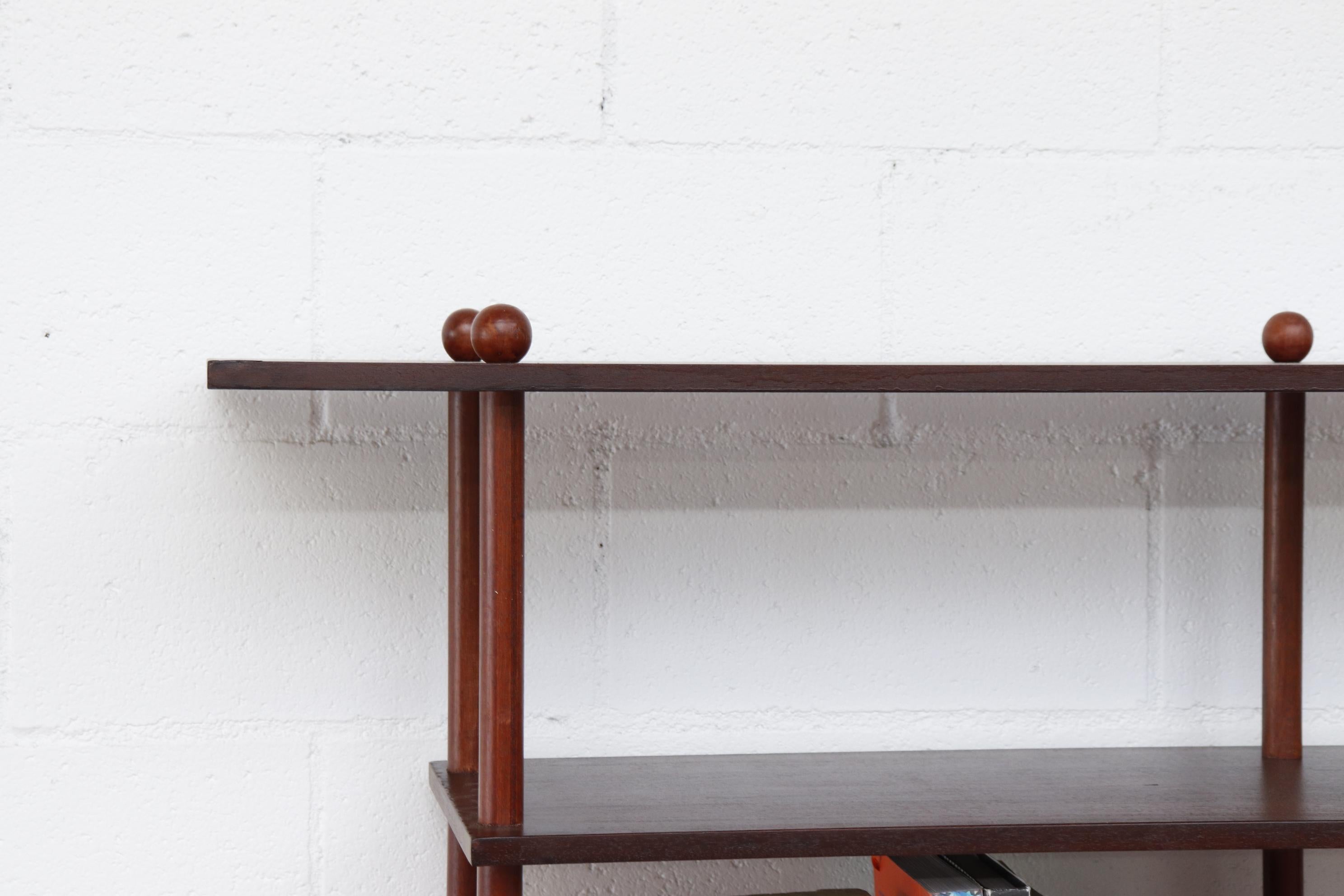 Dutch Extraordinary Modernist Stick Bookshelf
