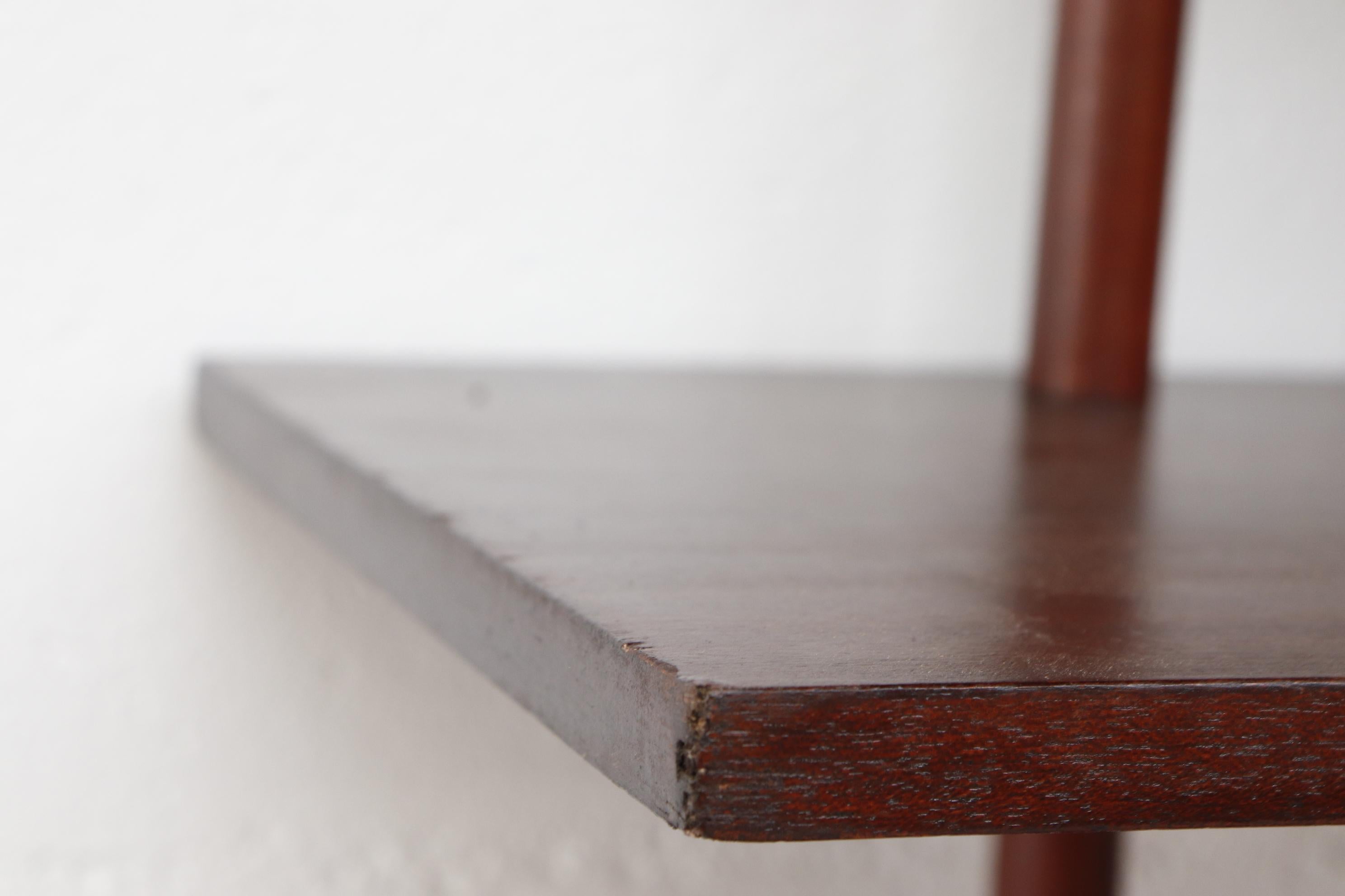 Mahogany Extraordinary Modernist Stick Bookshelf