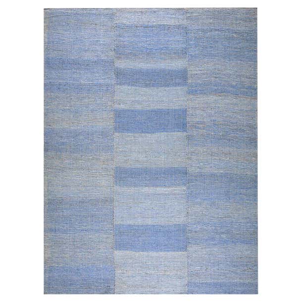 Extraordinary MultiBlue Contemporary Handwoven Shaker Style FlatWeave ...