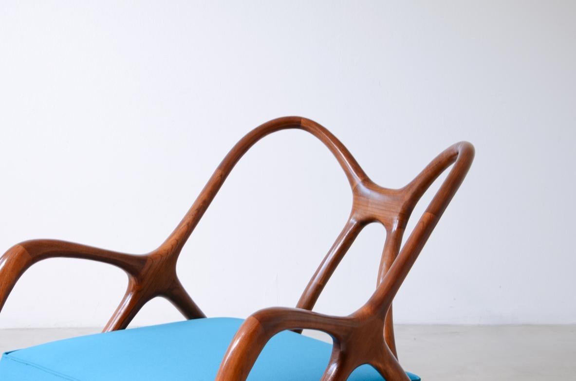 Extraordinary organically shaped armchair In Excellent Condition For Sale In Milano, IT