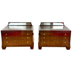 Extraordinary oversized night tables by Barbara Barry for Henredon