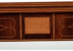 Extraordinary Pair of Fine Period Federal Inlaid Mahogany Console Tables