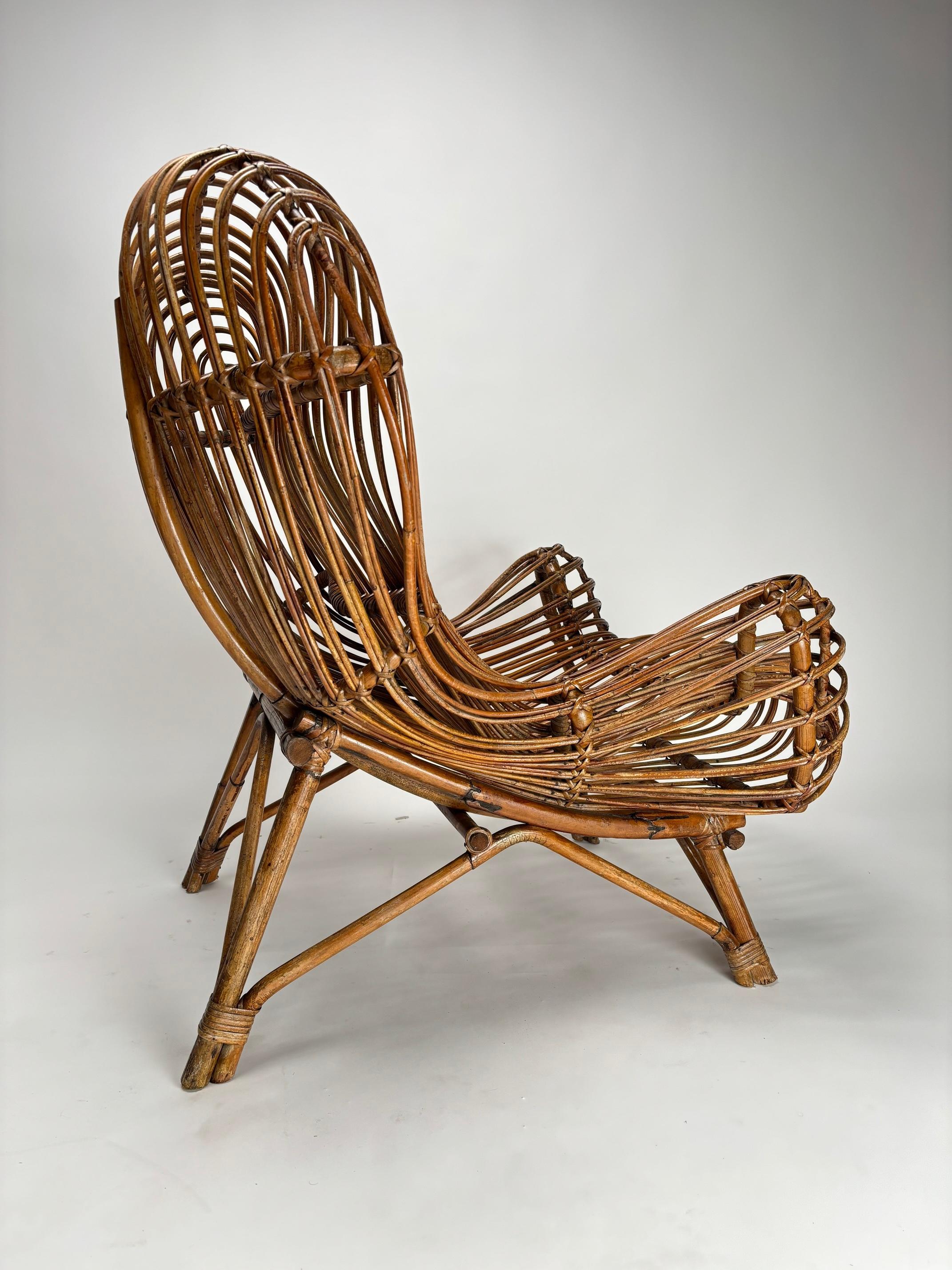 Außergewöhnliches Sesselpaar 'Gala' von Franco Albini für Bonacina, Italien 1951 im Angebot 1