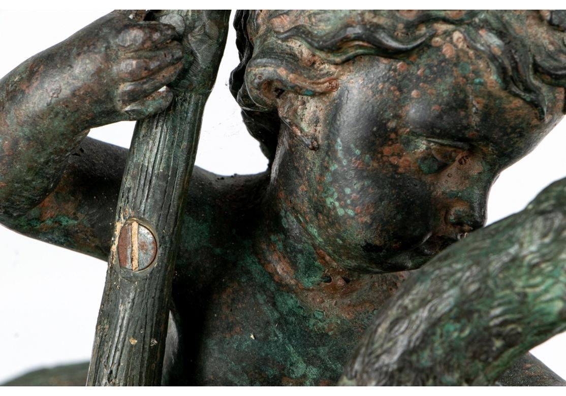 Extraordinary Pair of Neoclassical Style Antique Bronze Candelabra 8