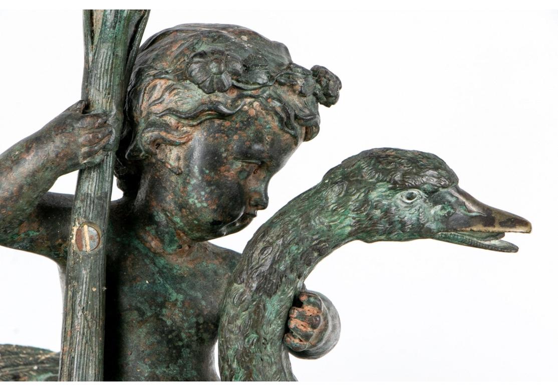 19th Century Extraordinary Pair of Neoclassical Style Antique Bronze Candelabra