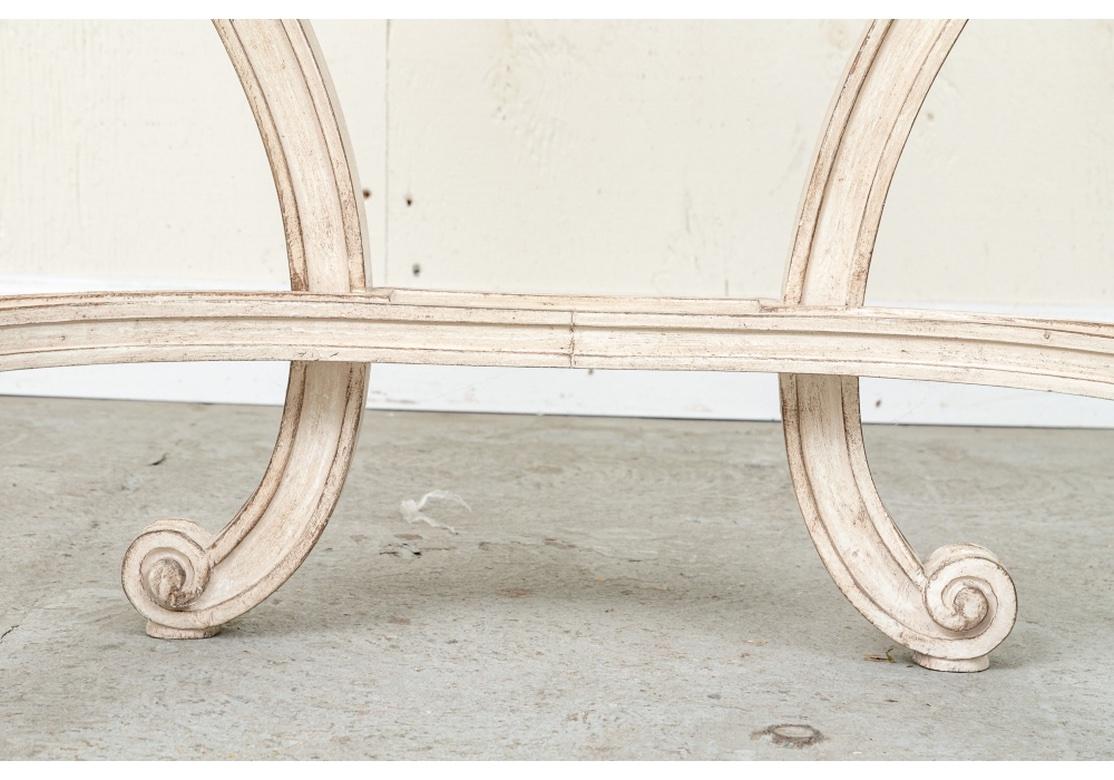 Extraordinary Pair Of Painted And Gilt Neoclassical Style  Console Tables 10