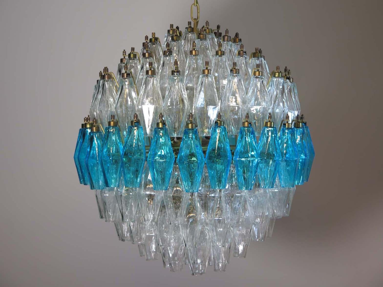 Extraordinaire paire de sphères Poliedri en verre de Murano en vente 13