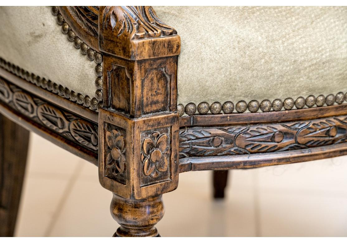 Extraordinary Pair Of Ram’s Head Club Chairs For Sale 10