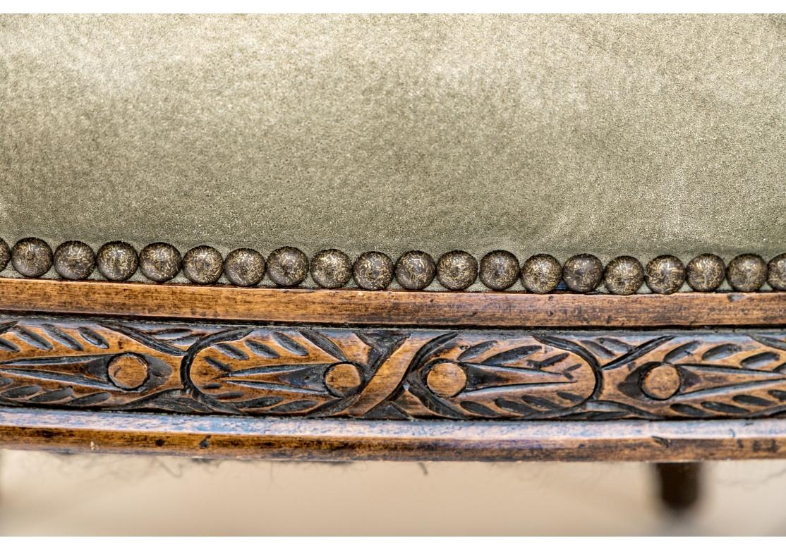 Extraordinary Pair Of Ram’s Head Club Chairs For Sale 12