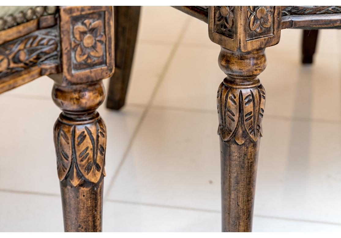 Neoclassical Extraordinary Pair Of Ram’s Head Club Chairs For Sale