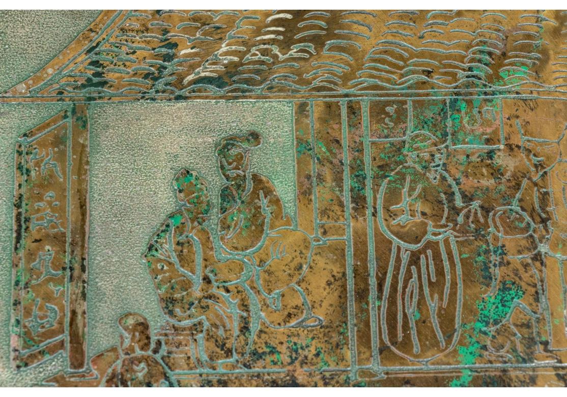 Extraordinary Phillip And Kelvin LaVerne Bronze “Festival” Bronze Console For Sale 5