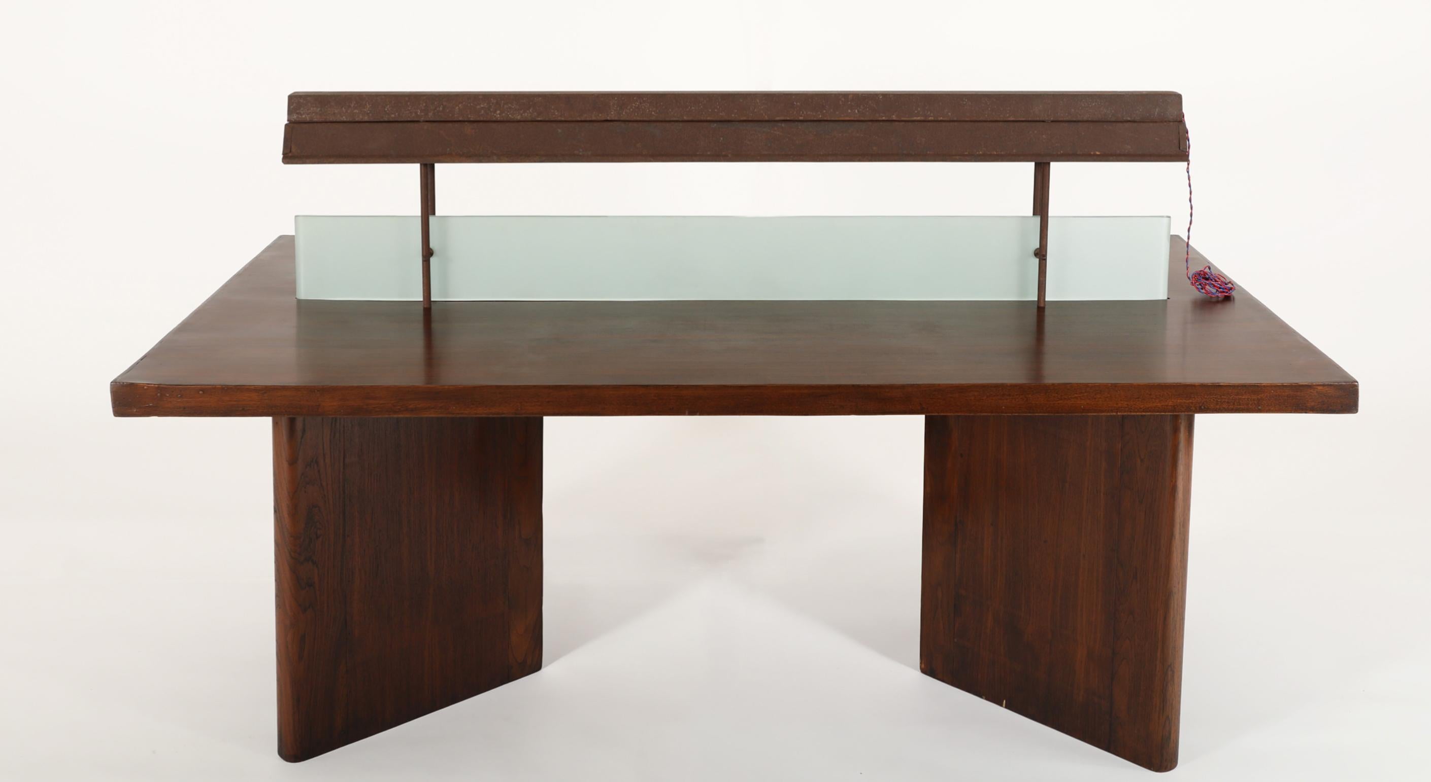Modern Extraordinary Pierre Jeanneret Library Table For Sale