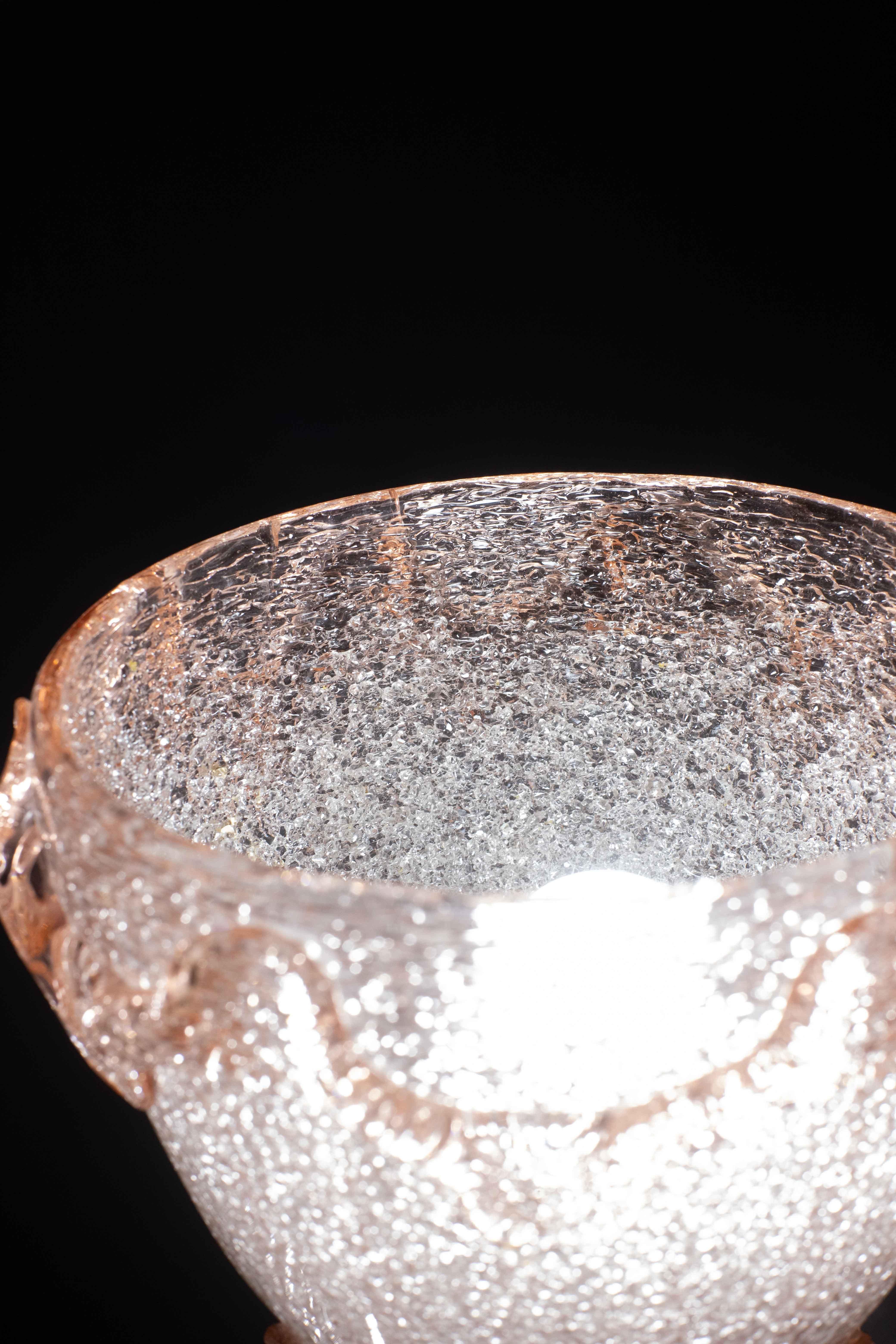 Extraordinary Pink Murano Glass Chandelier by Barovier & Toso, 1940s For Sale 4