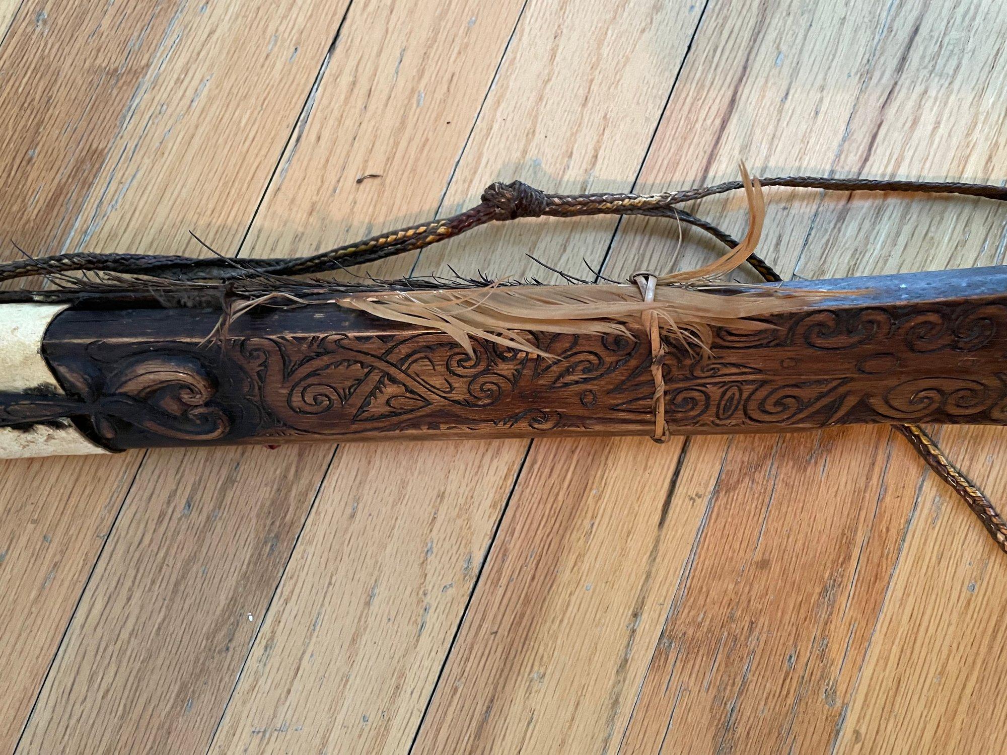Extraordinary Rare Mandau Sword Dayak Peoples of Borneo For Sale 8