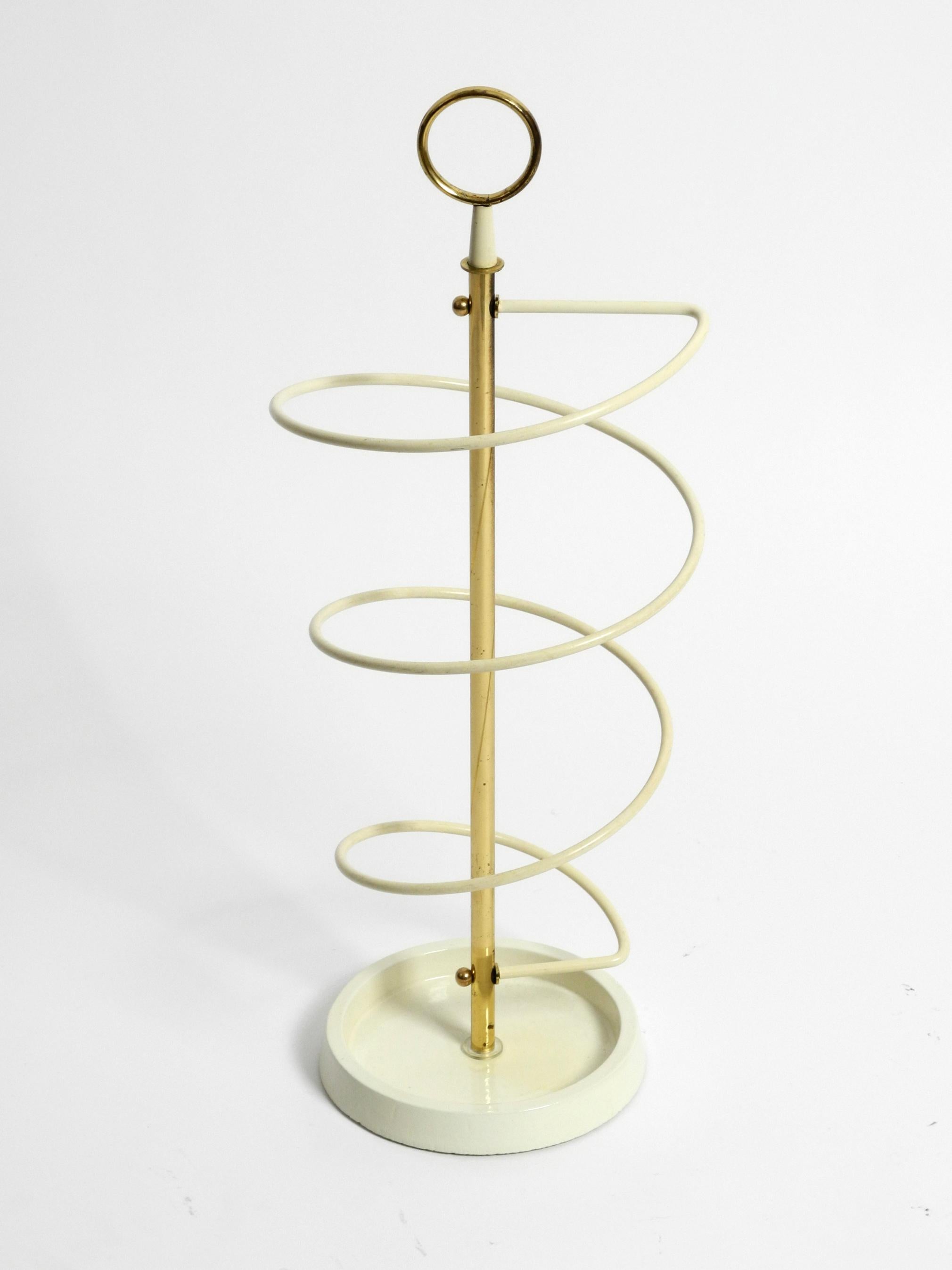 Extraordinary Rare Mid-Century Modern Umbrella Stand in String Helix Design For Sale 6