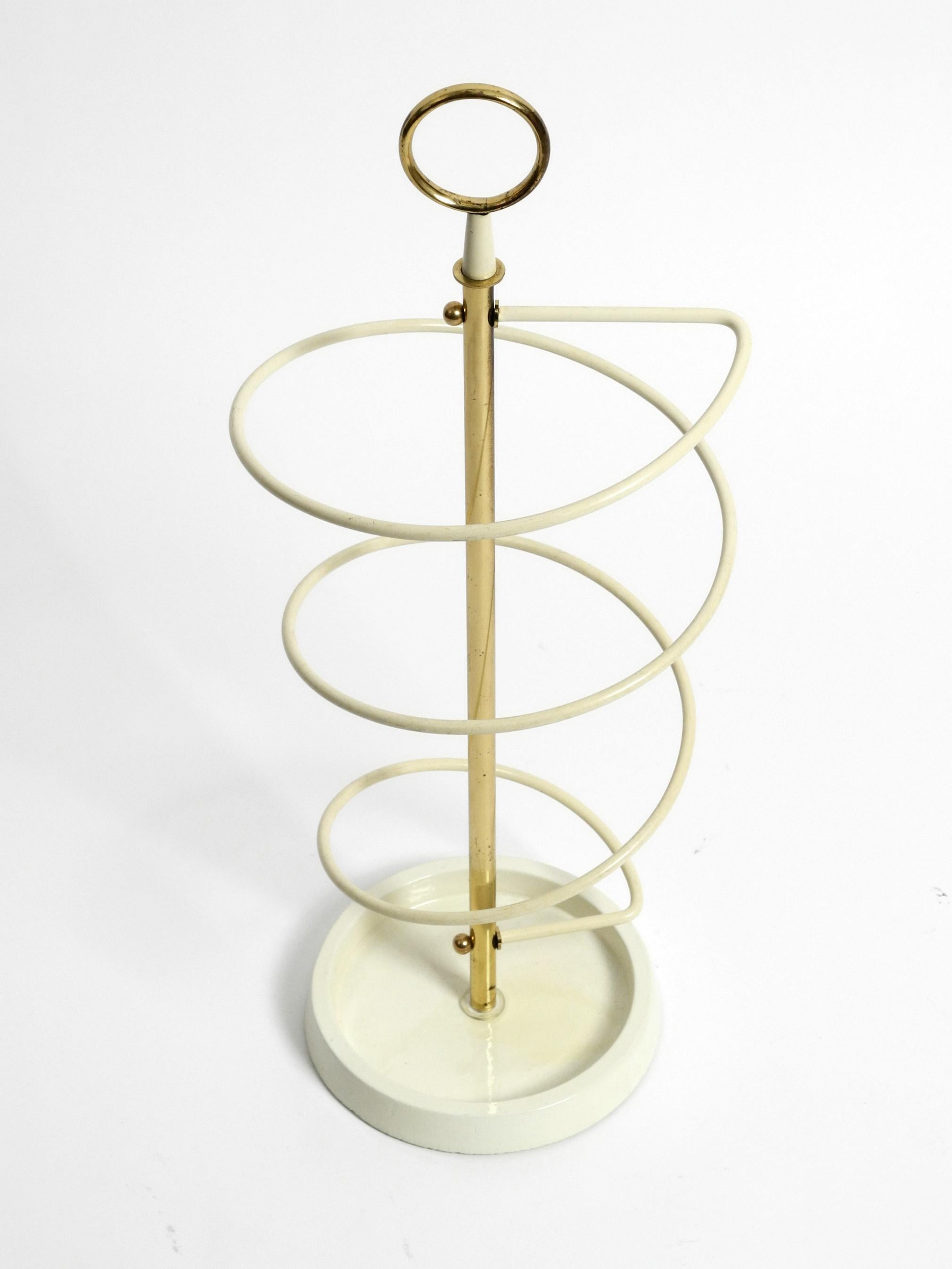 Extraordinary Rare Mid-Century Modern Umbrella Stand in String Helix Design For Sale 7