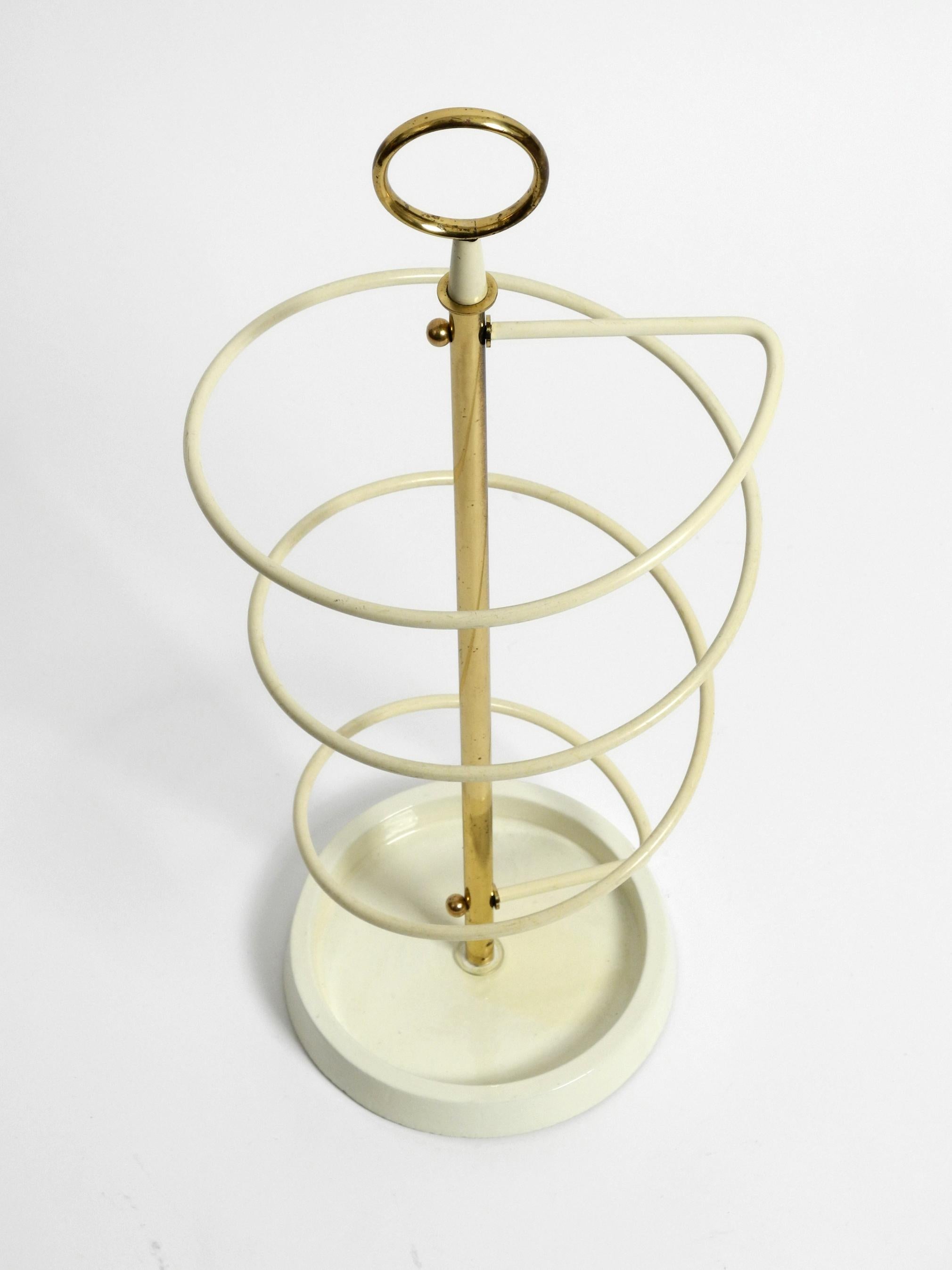 German Extraordinary Rare Mid-Century Modern Umbrella Stand in String Helix Design For Sale