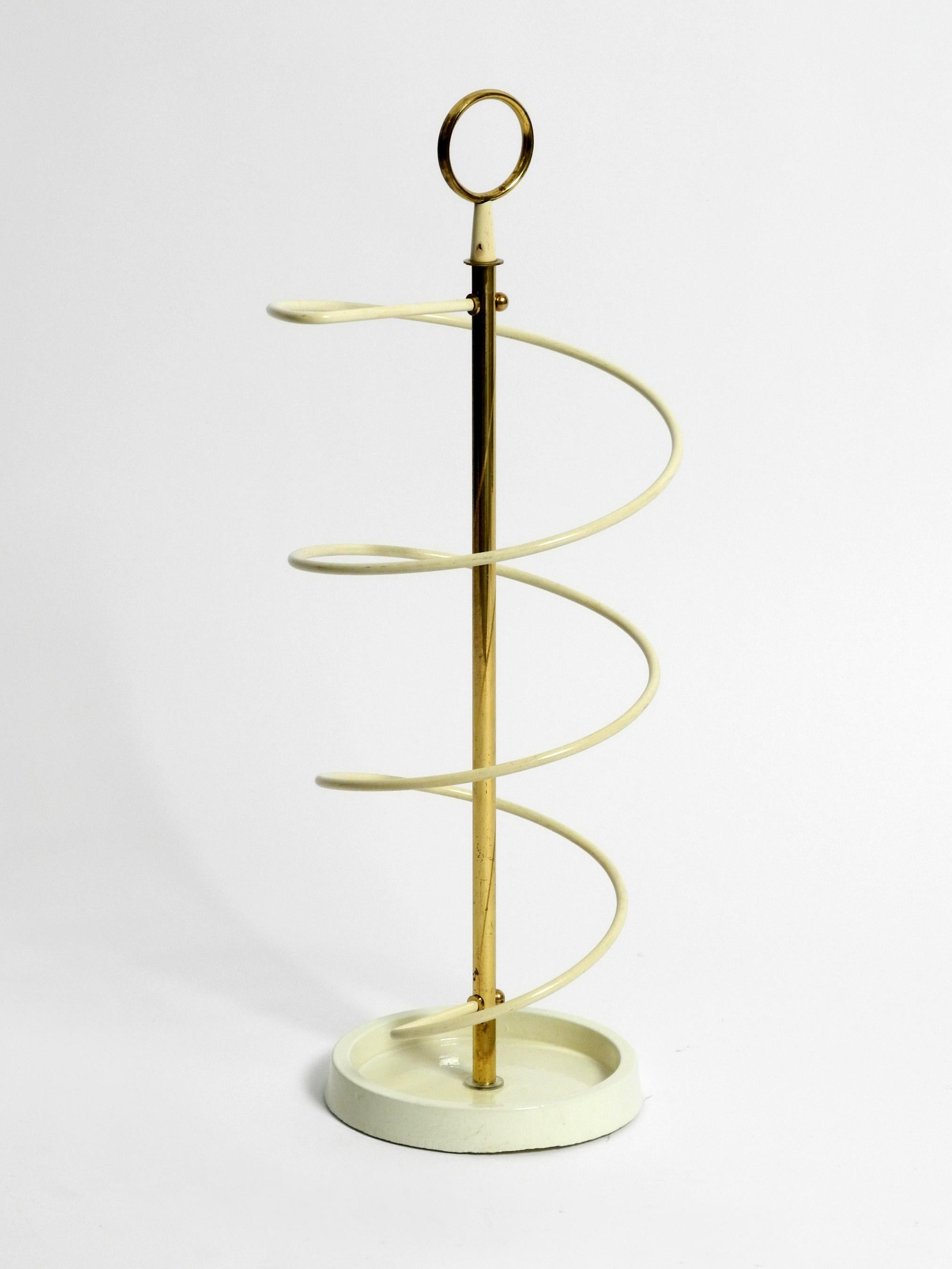 Mid-20th Century Extraordinary Rare Mid-Century Modern Umbrella Stand in String Helix Design For Sale