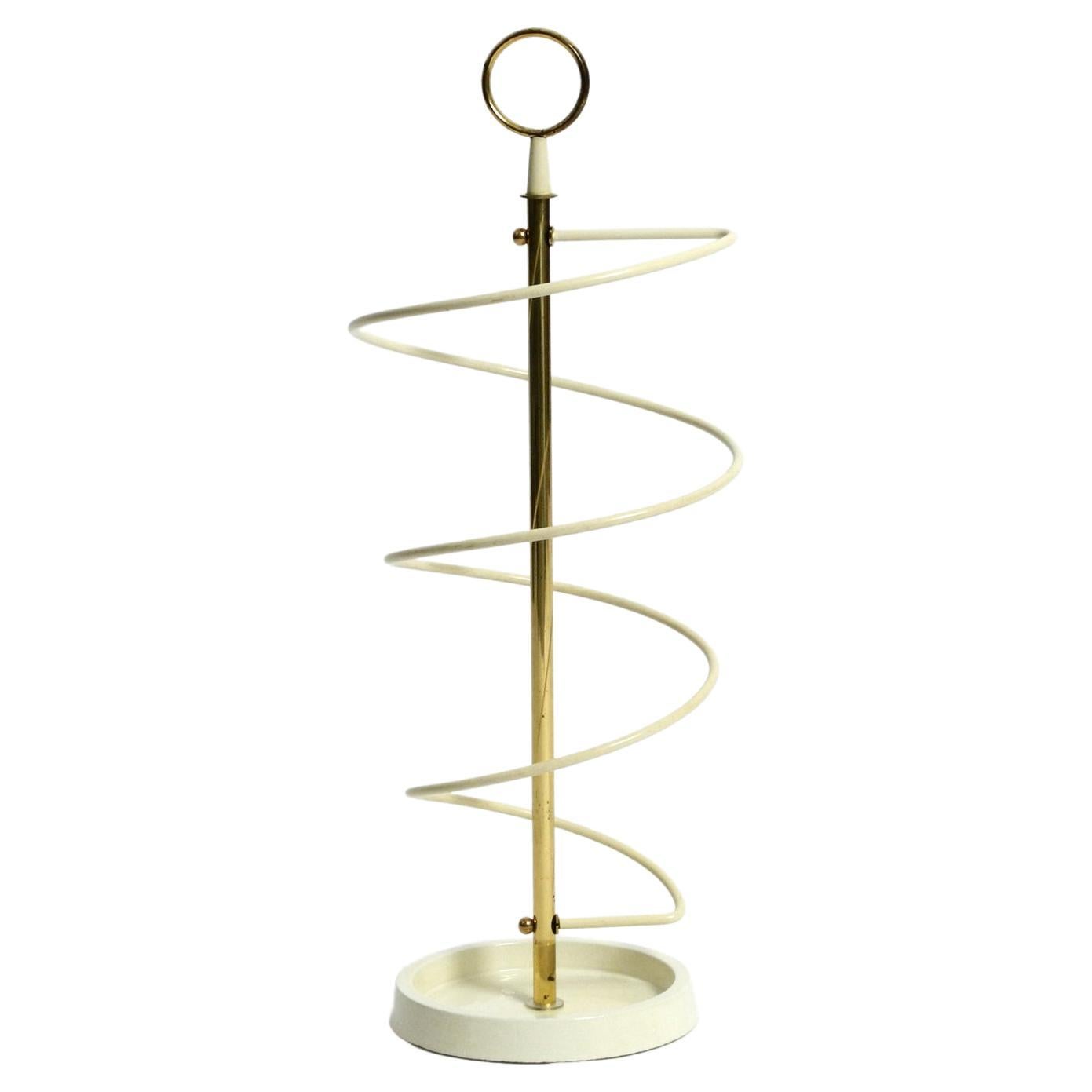 Extraordinary Rare Mid-Century Modern Umbrella Stand in String Helix Design