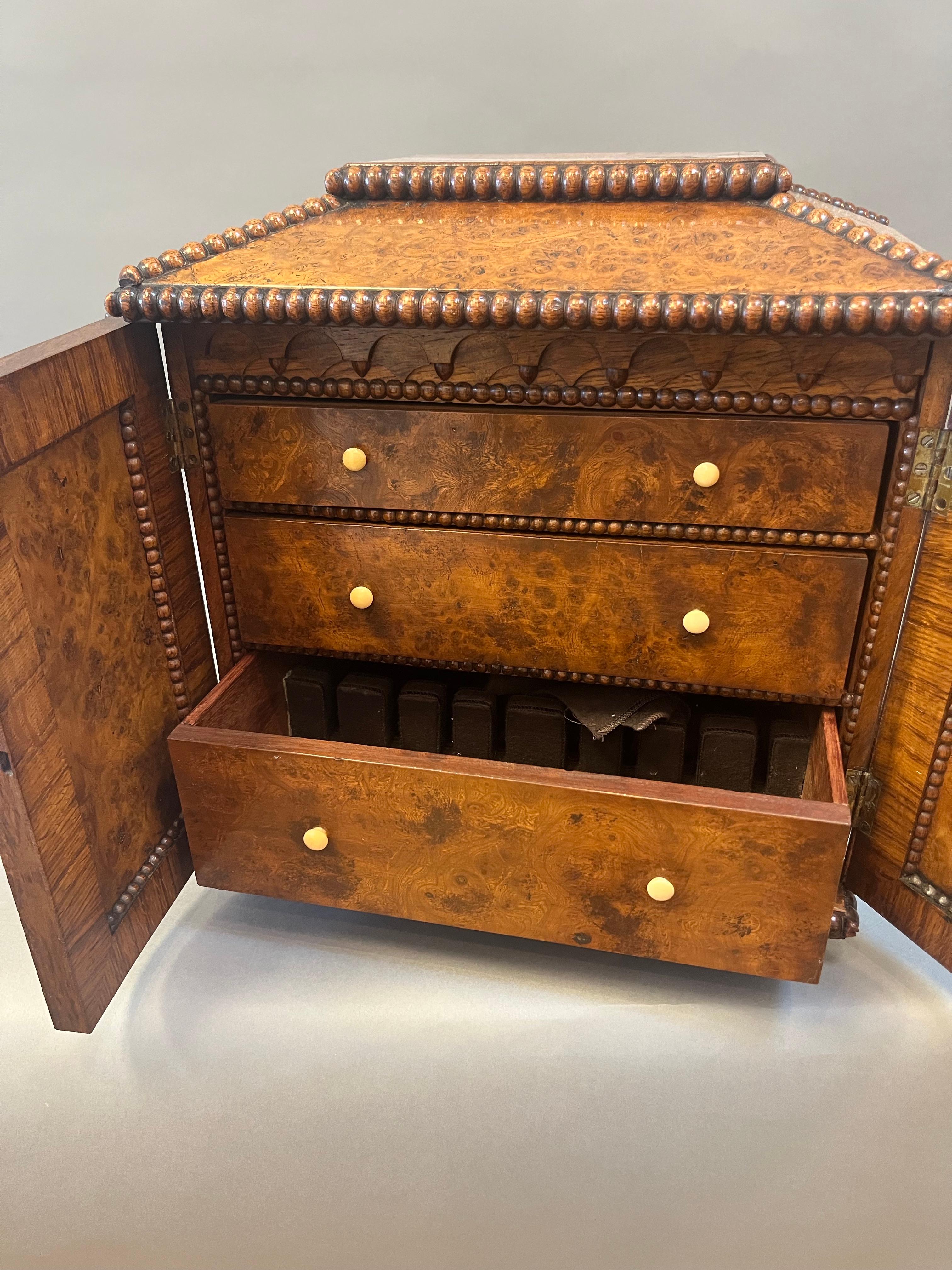 Wood Extraordinary Regency Period English Silver Chest For Sale