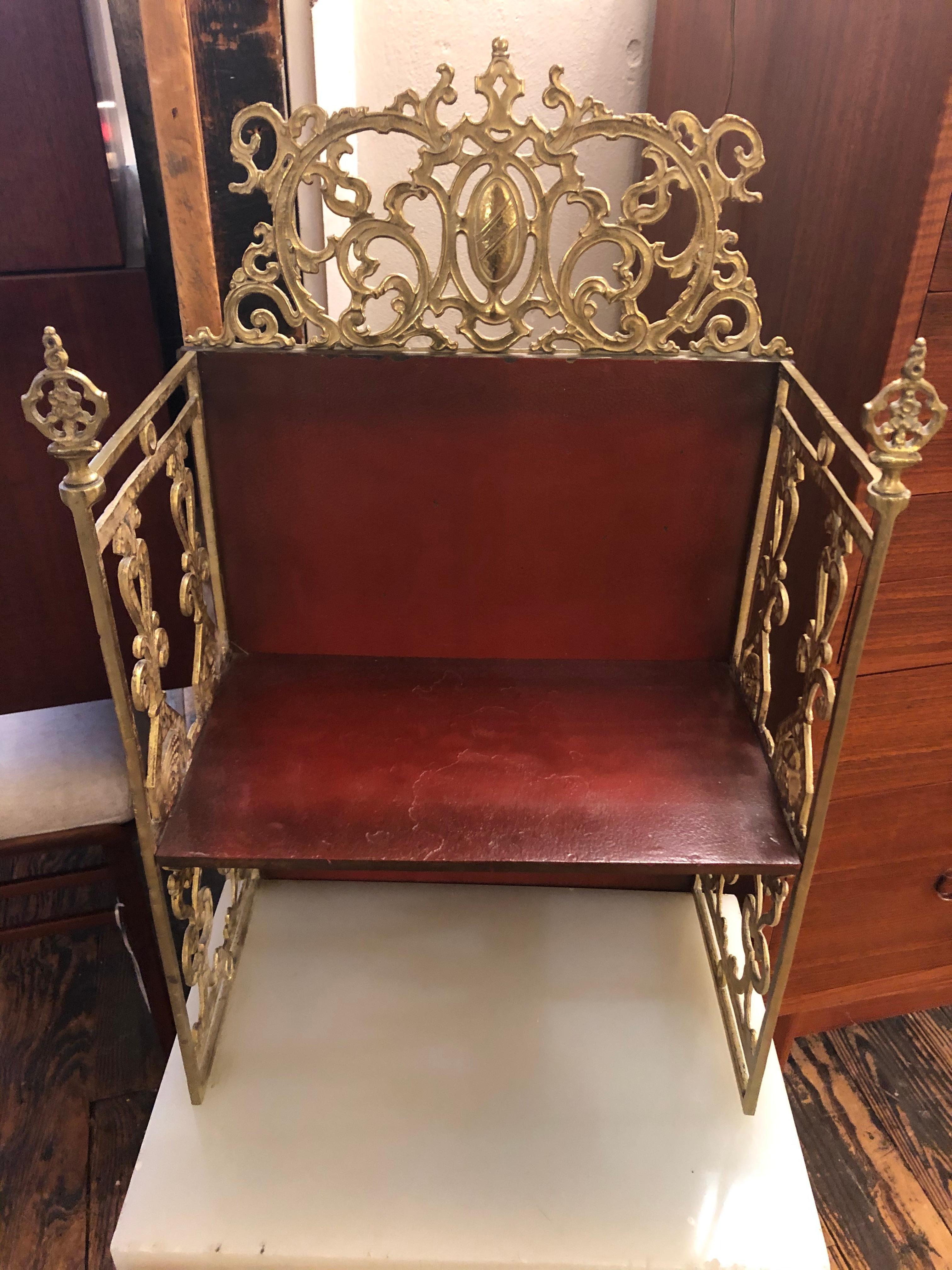 Début du 20ème siècle Extraordinaire meuble de rangement d'entrée de style Renaissance en fer et onyx en vente