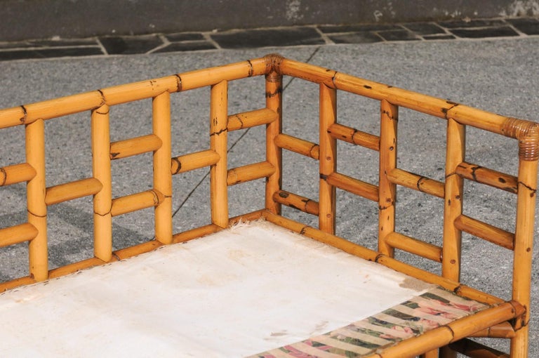 Extraordinary Restored 3Piece Rattan Seating Set, Puerto Rico, Circa