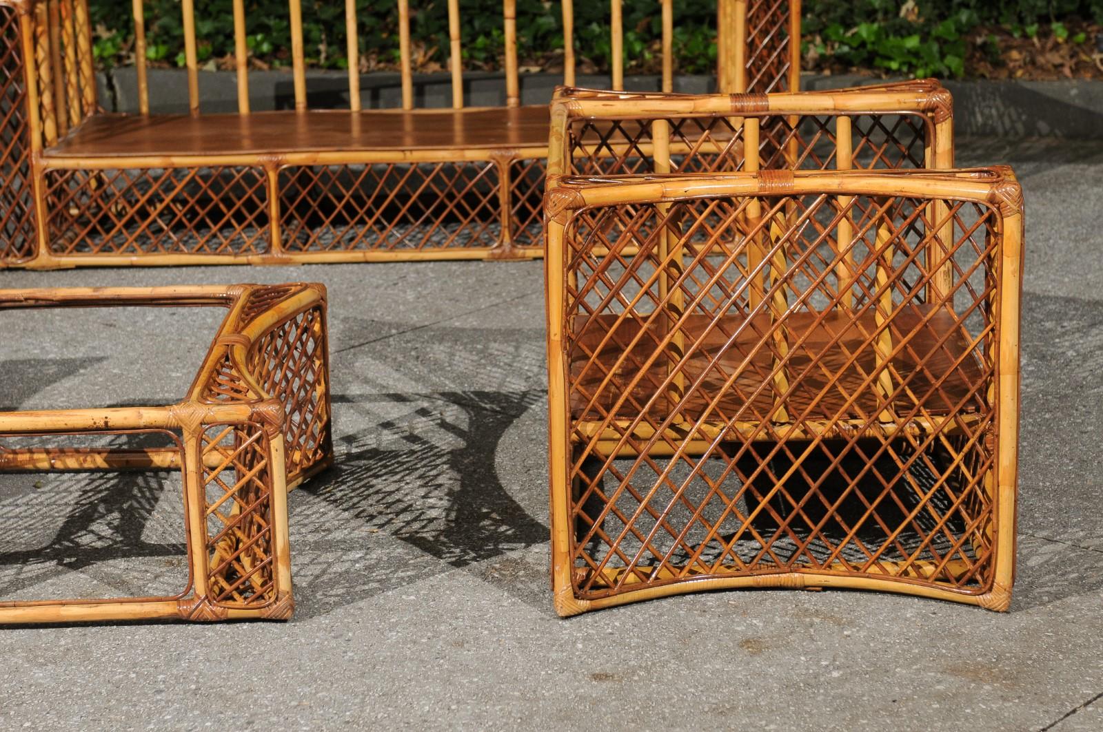Extraordinary Restored Complete Seating Set by Vivai del Sud, Italy, circa 1976 For Sale 9