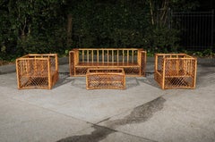 Straordinario set di sedute completo restaurato di Vivai del Sud, Italia, circa 1976