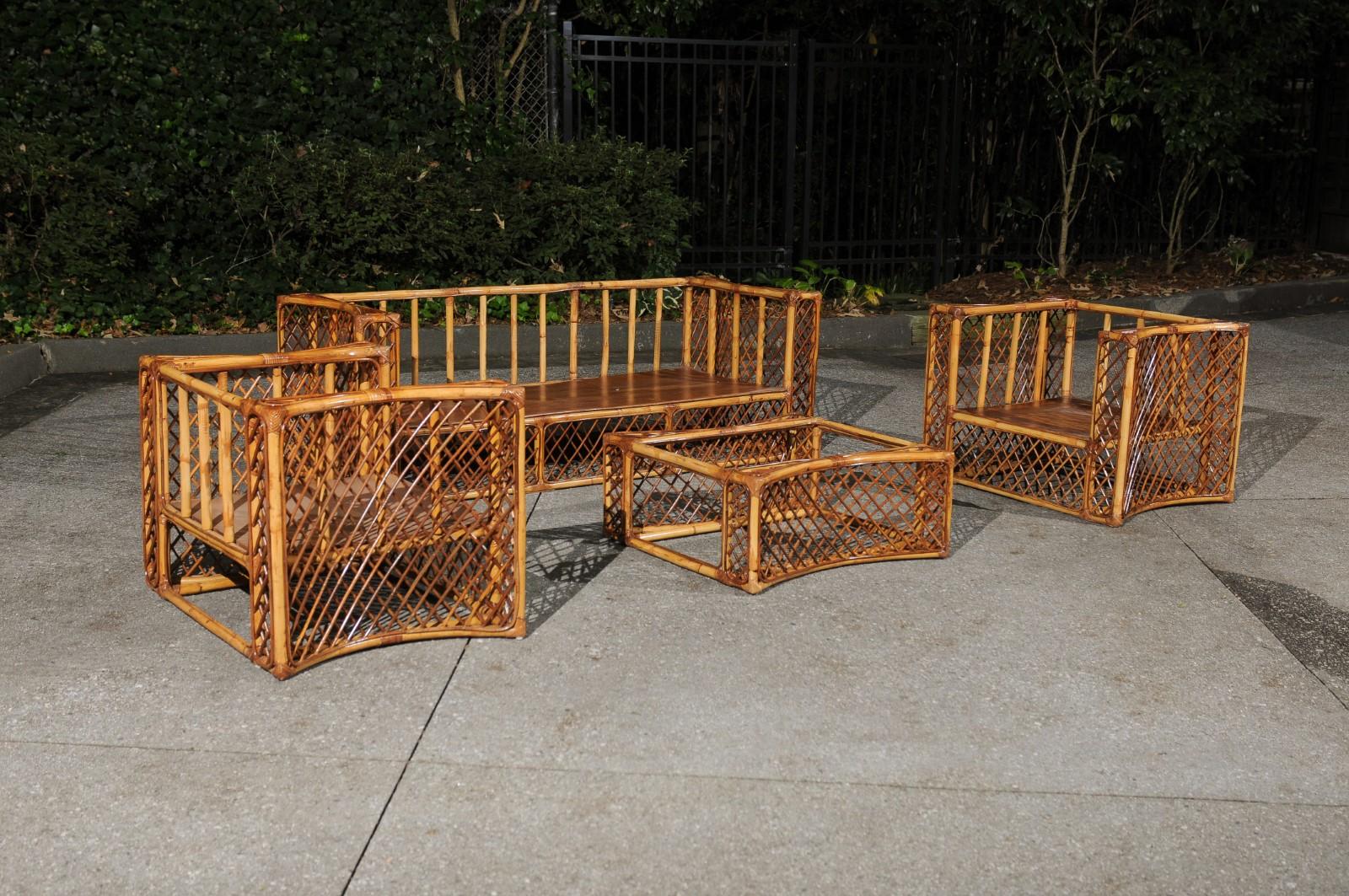 Organic Modern Extraordinary Restored Complete Seating Set by Vivai del Sud, Italy, circa 1976 For Sale