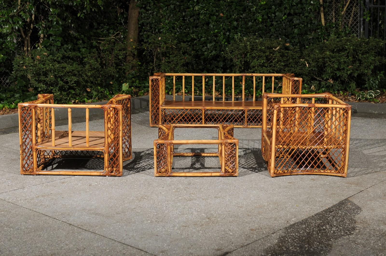 Italian Extraordinary Restored Complete Seating Set by Vivai del Sud, Italy, circa 1976 For Sale