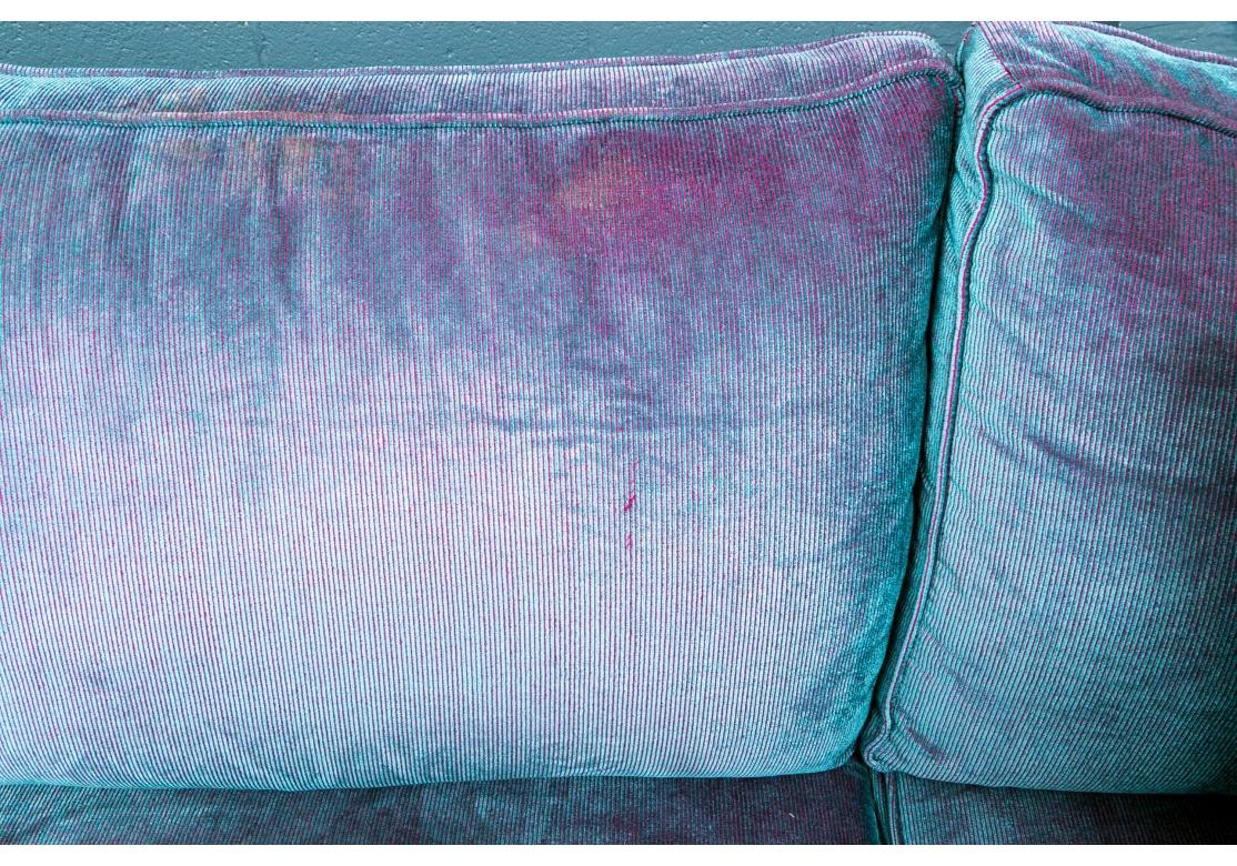Extraordinary Roche Bobois Iridescent Tuxedo Style Sofa 5