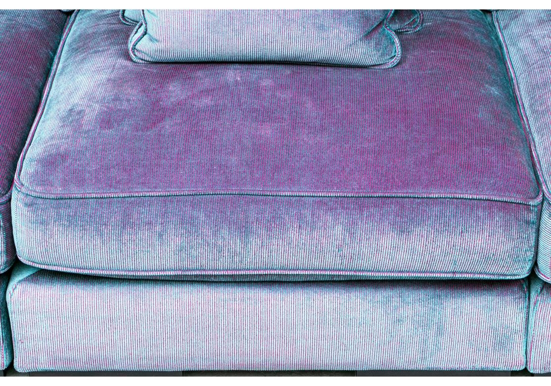 Extraordinary Roche Bobois Iridescent Tuxedo Style Sofa 7