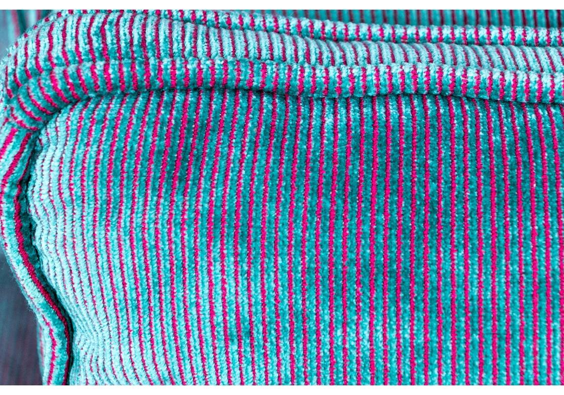 Extraordinary Roche Bobois Iridescent Tuxedo Style Sofa 8