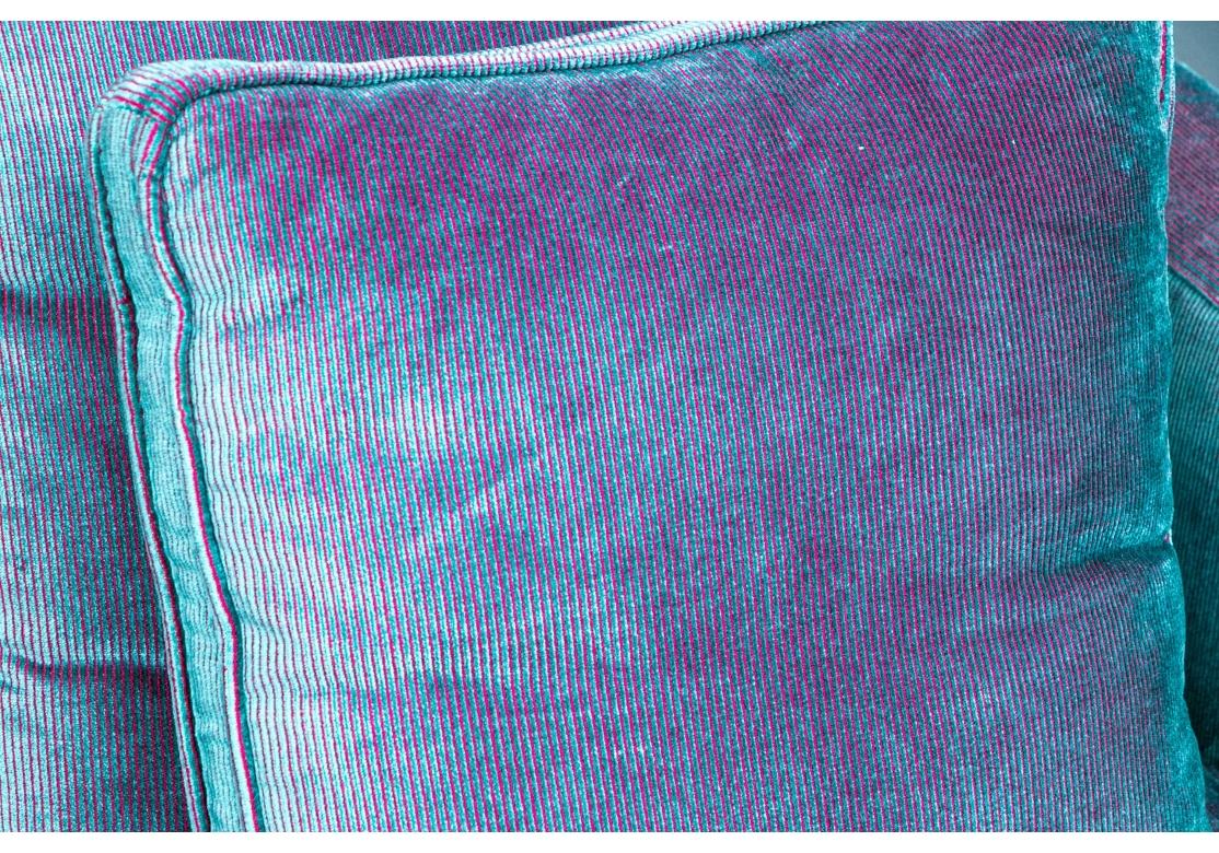 Extraordinary Roche Bobois Iridescent Tuxedo Style Sofa 1