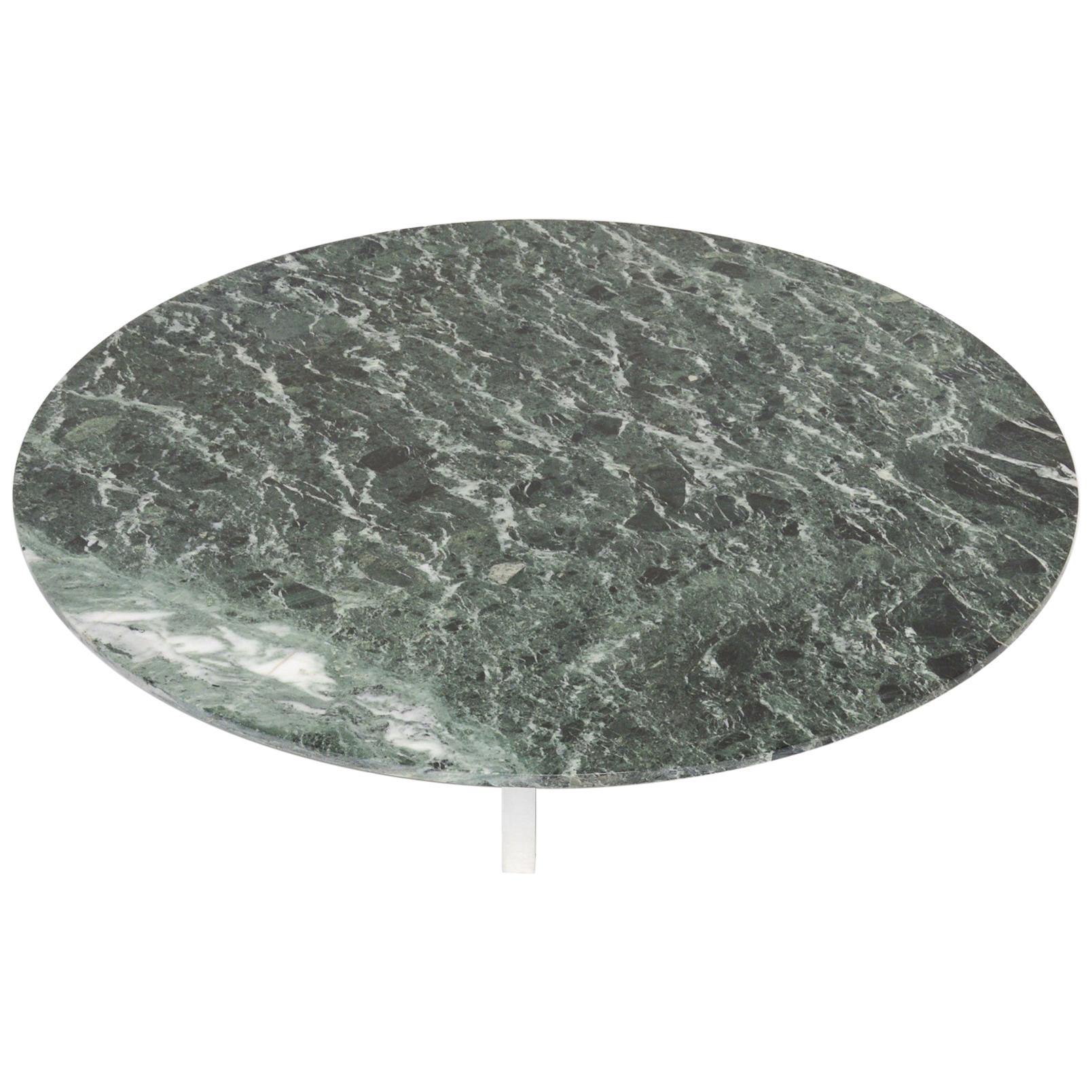 Extraordinary Round Green Marble Coffee Table