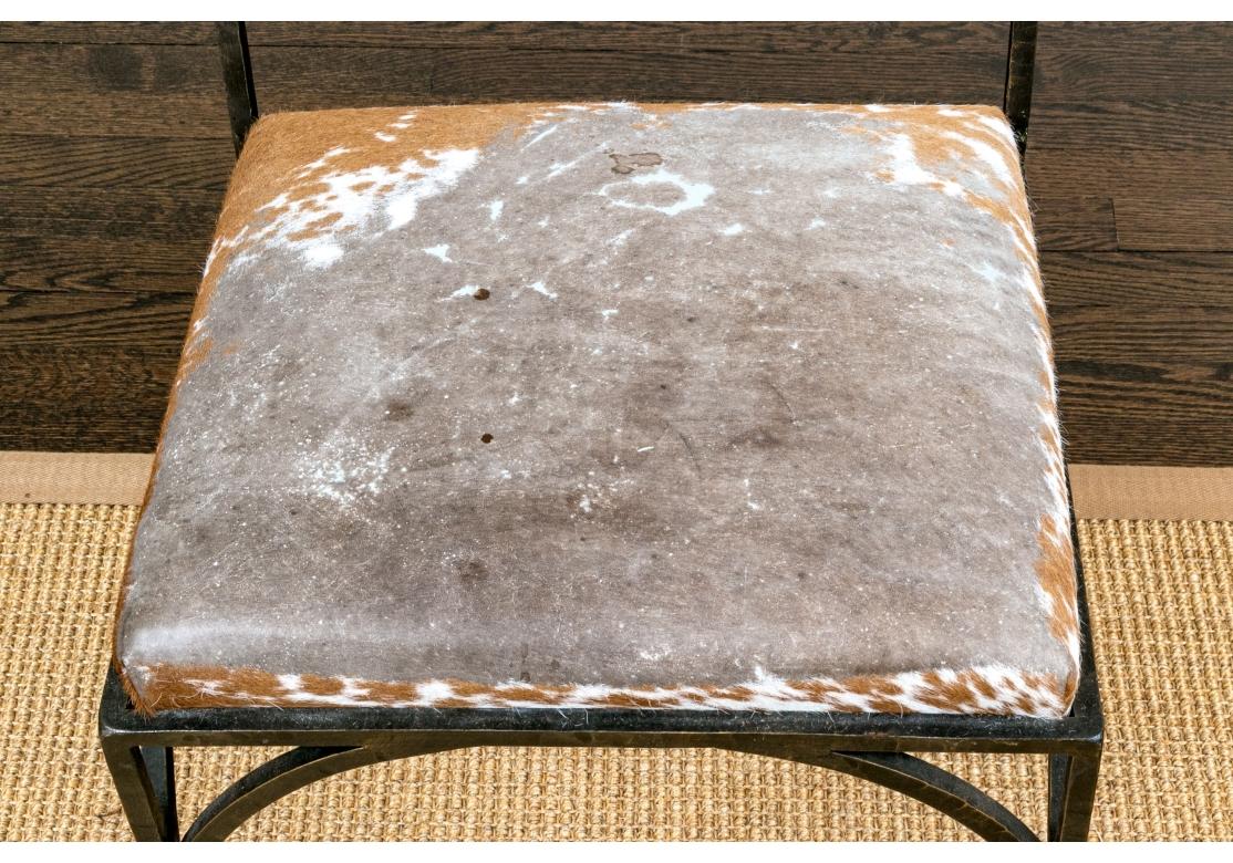 Extraordinaire ensemble de 12 chaises de salle à manger à dossier à lattes en bronze de Victoria Hagen en vente 10