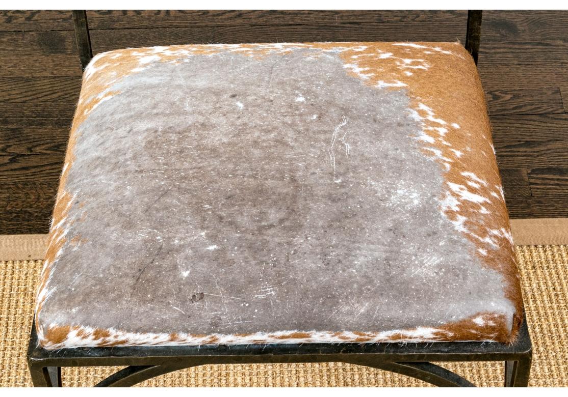 Extraordinaire ensemble de 12 chaises de salle à manger à dossier à lattes en bronze de Victoria Hagen en vente 13