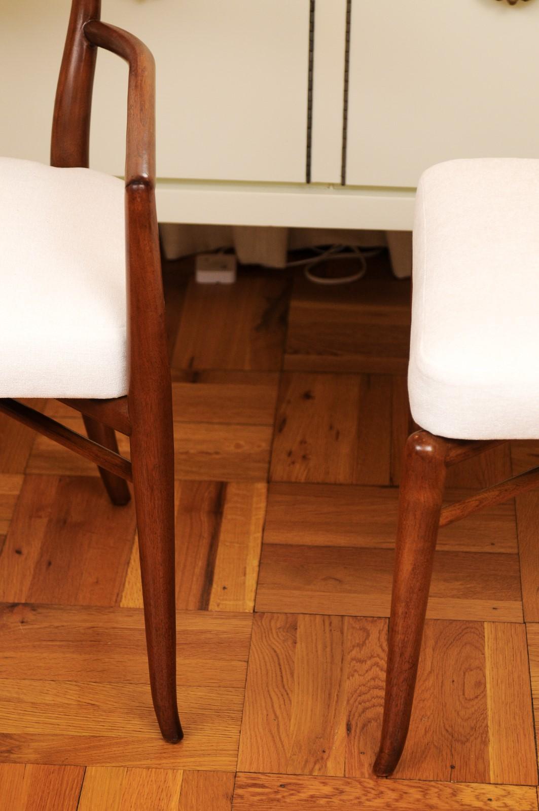 Extraordinaire ensemble de 12 chaises modernes Klismos de Robsjohn-Gibbings, datant d'environ 1950 en vente 8