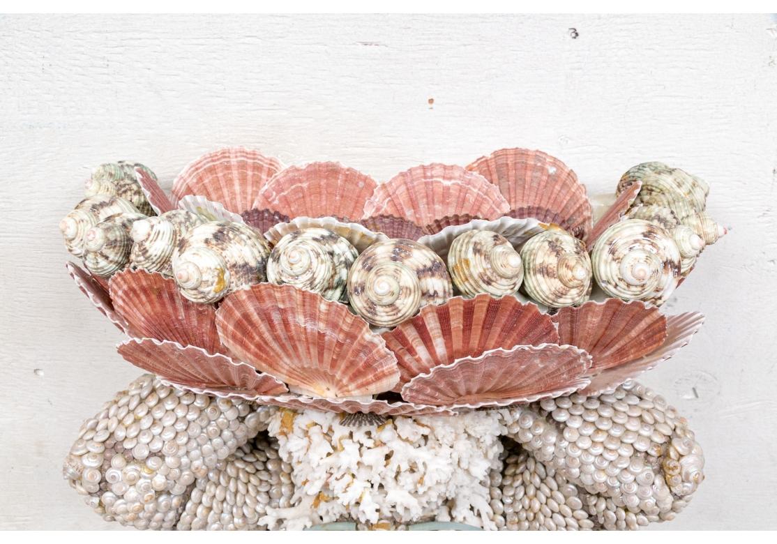 Extraordinary Shell Covered Neptune Figural Sculpture By Anne Jayson 3
