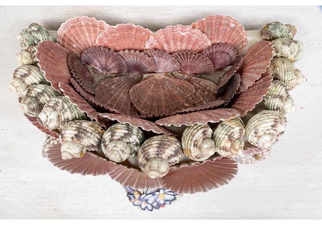 Extraordinary Shell Covered Neptune Figural Sculpture By Anne Jayson 4