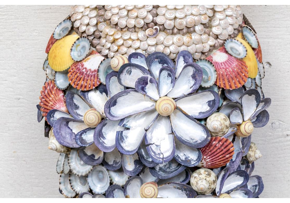Extraordinary Shell Covered Neptune Figural Sculpture By Anne Jayson 7