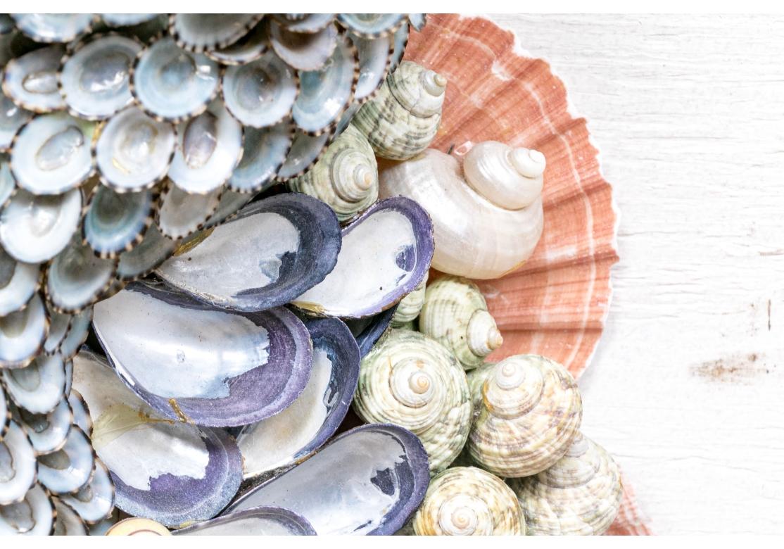 Extraordinary Shell Covered Neptune Figural Sculpture By Anne Jayson 2